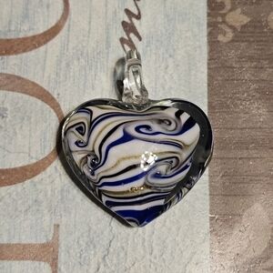 Beautiful Glass Heart Pendant